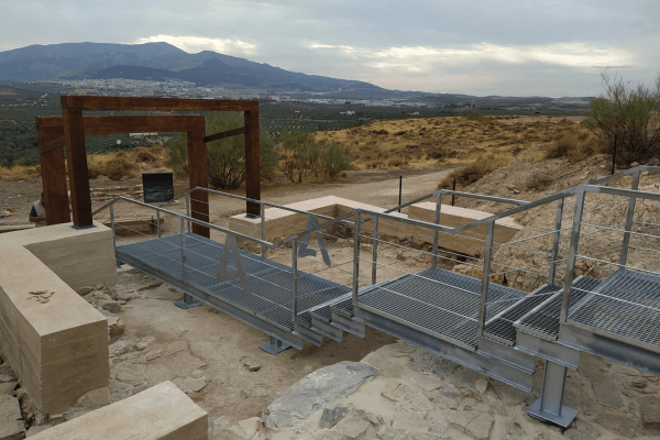 obras en el yacimiento arqueologico